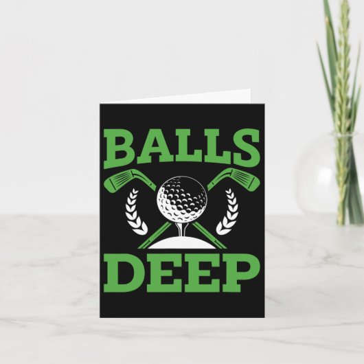 Golf Golfer Golf Turniertag Karte (Vorderseite)