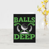 Golf Golfer Golf Turniertag Karte (Gelbe Blume)