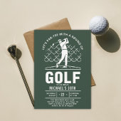 Golf Golfer Golfing Elegant Modernes 30. Einladung