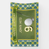 Golf, Golfer, Golfing theme Birthday Banner (Vertikal)