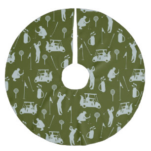 Golf Golfer Golfkartentasche Polyester Weihnachtsbaumdecke