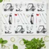 Golf Golfer Golfspielen Geburtstagsparty Geschirrtuch (Gefaltet)