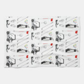 Golf Golfer Golfspielen Geburtstagsparty Geschirrtuch (Horizontal)