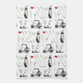 Golf Golfer Golfspielen Geburtstagsparty Geschirrtuch (Vertikal)