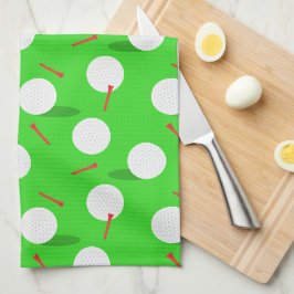 Golf Golfer Golfspielen, Golfplätze und T-Shirts Geschirrtuch