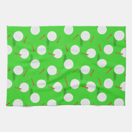 Golf Golfer Golfspielen, Golfplätze und T-Shirts Geschirrtuch