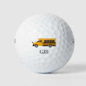 Golf Golfer Lehrer Schule Admin. Busfahrer Golf Golfball (Vorderseite)