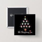 Golf Golfer Lustig Golfen Oh Weihnachten Tee Button (Vorne & Hinten)