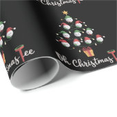 Golf Golfer Lustiger Golfspieler Oh Weihnachten Te Geschenkpapier (Rolleneckpunkt)