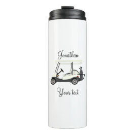 Golf Golfer Morning Travel Mug Thermal Tumbler Thermosbecher