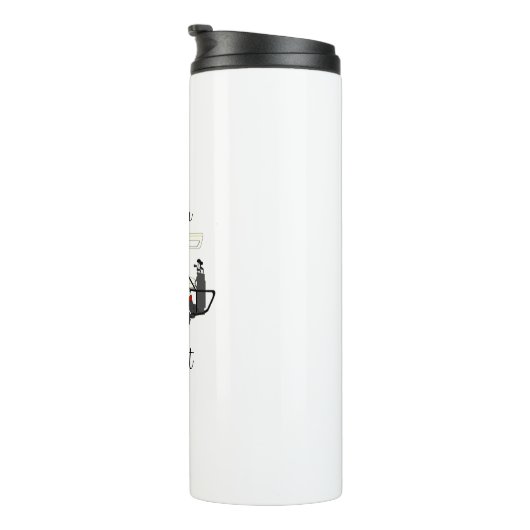 Golf Golfer Morning Travel Mug Thermal Tumbler Thermosbecher (Nach rechts gedreht)