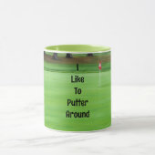 Golf Golfer Putting Green Golfing Tasse Cup (Zentrum)