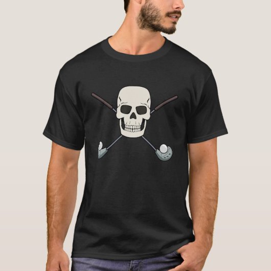 GOLF/GOLFER SKULL T - Shirt Design for Men (Vorderseite)