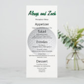 Golf Golfer Sport Lover T-Shirt Time Empfang Menü Menükarte (Stehend Vorderseite)