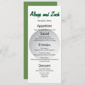 Golf Golfer Sport Lover T-Shirt Time Empfang Menü Menükarte (Vorne/Hinten)