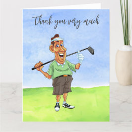 Golf Golfer Vielen Dank für Ihre Karte für Golfer