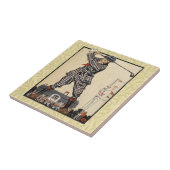 Golf Golfer Vintag antikes Golfspielen Fliese (Seite)