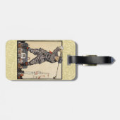 Golf Golfer Vintag antikes Golfspielen Gepäckanhänger (Rückseite horizontal)