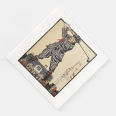 Golf Golfer Vintag antikes Golfspielen Serviette (Ecke)