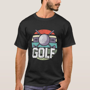 Golf Golfer Vintag Balls Mini Game Sports Herren W T-Shirt