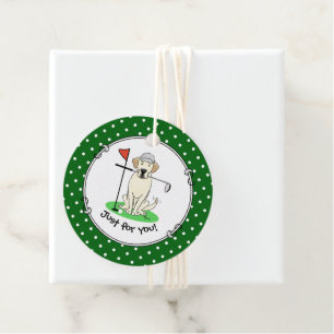 Golf Golfing Gelbe Labrador Labrador Retriever Dog Geschenkanhänger