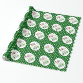 Golf Golfing Gelbe Labrador Labrador Retriever Dog Geschenkpapier (Ungerollt)