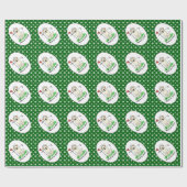 Golf Golfing Gelbe Labrador Labrador Retriever Dog Geschenkpapier (Flach)