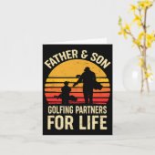 Golf Golfing Pater Son Matching Vater Karte (Gelbe Blume)
