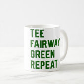 Golf Golfing Retirement Kaffeetasse (VorderseiteRechts)