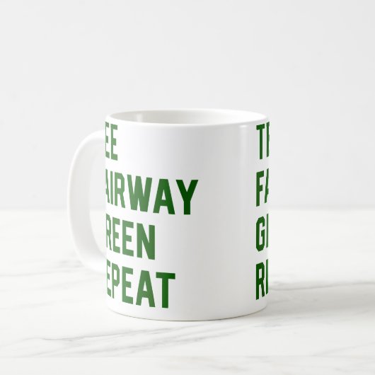 Golf Golfing Retirement Kaffeetasse (Vorderseite Links)