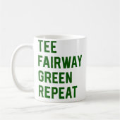 Golf Golfing Retirement Kaffeetasse (Links)