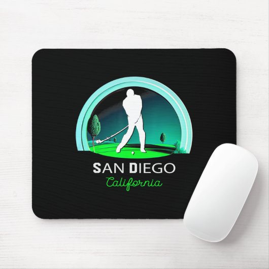 Golf Golfing San Diego  Mousepad (Mit Mouse)