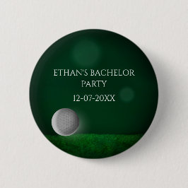 Golf-Golfplatz Golfbälle Bachelor Party Button