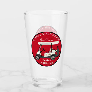 Golf Golfspielen Cart Beer Pint Soda Trinkbehälter Glas