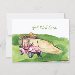 Golf Gönnen Sie sich einen guten Start mit Golf Ca Postkarte