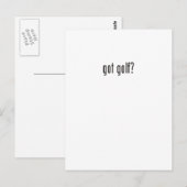 Golf got? postkarte (Vorne/Hinten)