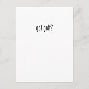 Golf got? postkarte