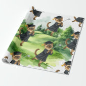 Golf Graduation themed for Cat Lover Golfer Geschenkpapier (Ungerollt)