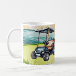 Golf Graduation themed for golfer on putting green Kaffeetasse