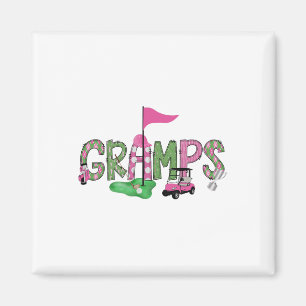 Golf Grampen Rosa Loch in einem Golf 1. Geburtstag Magnet