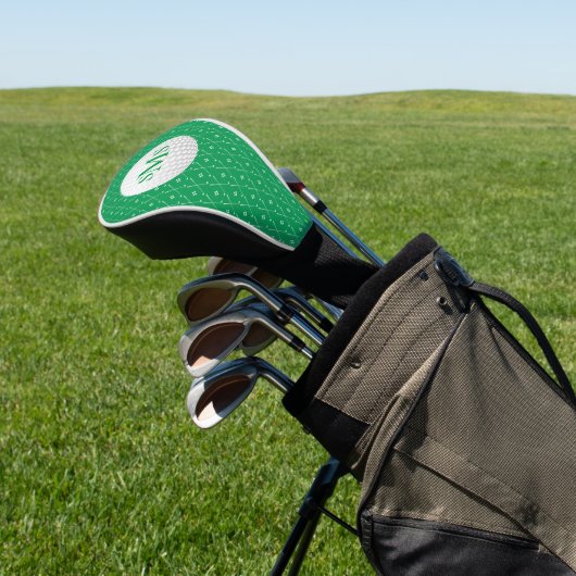 Golf Green 3 Initial Monogram Headcover (In SItu)