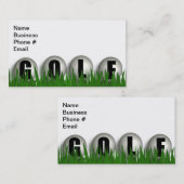 Golf Green Business Visitenkarte (Vorne/Hinten)