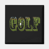 Golf Green Dimensional Word mit Balls, Magnet (Vorne)