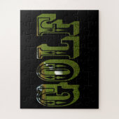 Golf Green Dimensional Word mit Balls, Puzzle (Vertikal)