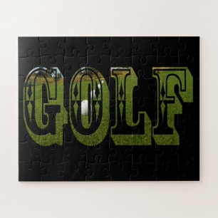 Golf Green Dimensional Word mit Balls, Puzzle