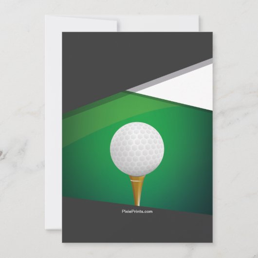 Golf Green Einladung (Rückseite)