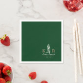 Golf Green Golfer Paper Napkin Serviette (Beispiel)
