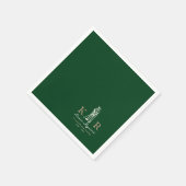 Golf Green Golfer Paper Napkin Serviette (Ecke)