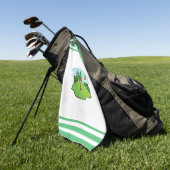 Golf Green mit Flag und Ball Golfhandtuch (Gras)