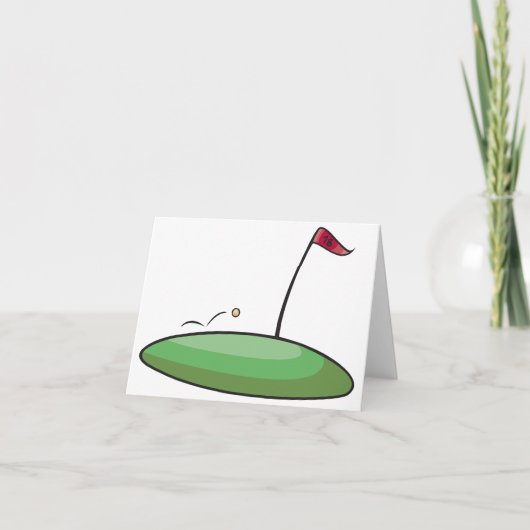 Golf Green Mitteilungskarten (Vorderseite)